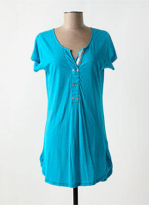 Chemise de nuit stretch bleu JAVA femme