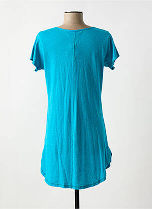 Chemise de nuit col v bleu JAVA femme