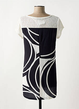 Tunique manches courtes coupe cintrée noir TREND BY CAPTAIN TORTUE femme