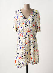 Robe courte beige LITTLE MISS BY CAPTAIN TORTUE pour femme seconde vue