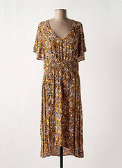 Robe mi-longue marron MISS BY CAPTAIN TORTUE pour femme seconde vue