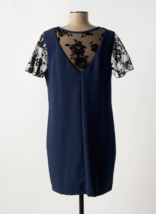 Robe courte manches courtes manches courtes bleu SIGNATURE BY CAPTAIN TORTUE femme