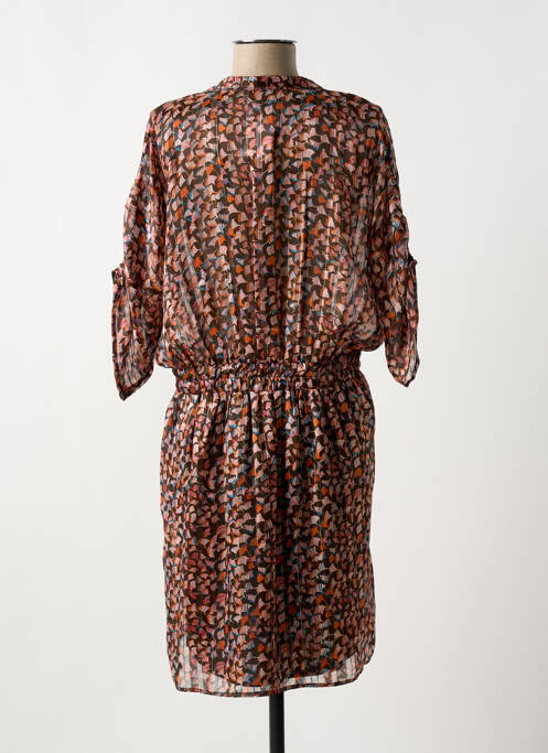 Robe courte marron LITTLE MISS BY CAPTAIN TORTUE pour femme