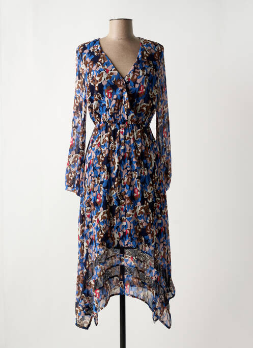 Robe longue bleu LITTLE MISS BY CAPTAIN TORTUE pour femme