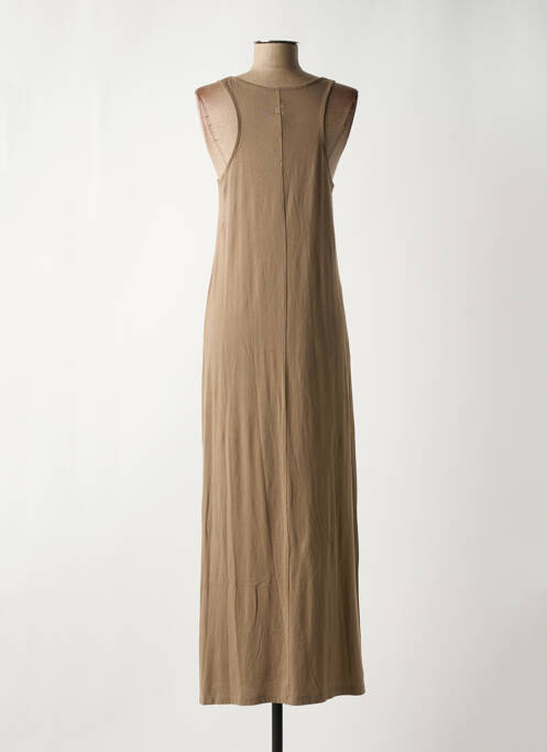 Robe longue marron MISS CAPTAIN pour femme
