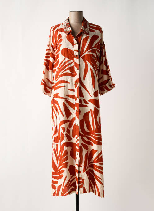 Robe longue orange MAISON CAPTAIN pour femme