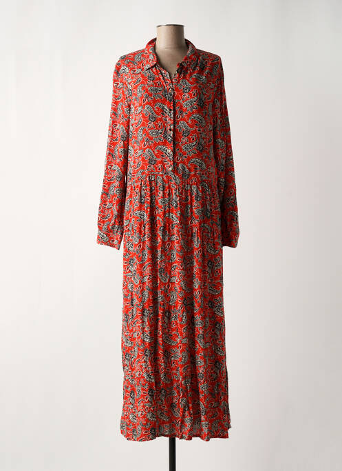 Robe longue rouge CAPTAIN TORTUE pour femme