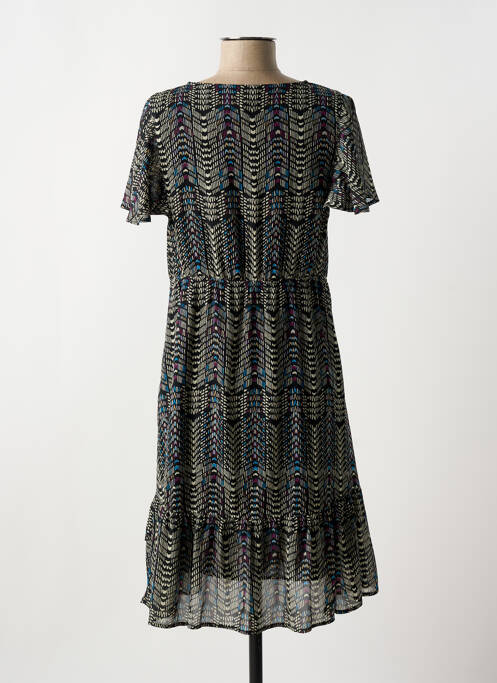 Robe mi-longue noir CAPTAIN TORTUE pour femme