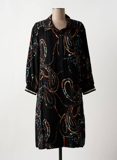 Robe mi-longue noir MAISON CAPTAIN pour femme