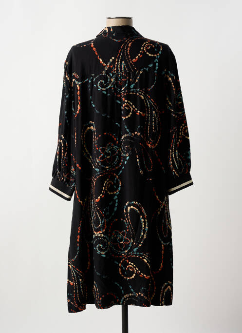 Robe mi-longue noir MAISON CAPTAIN pour femme