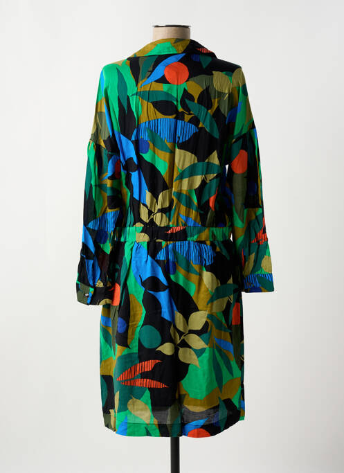 Robe mi-longue noir MAISON CAPTAIN pour femme