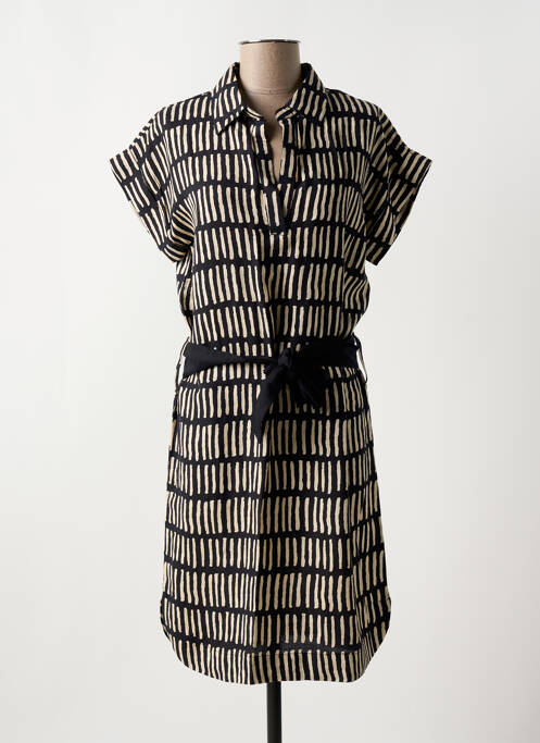 Robe mi-longue noir MAISON CAPTAIN pour femme