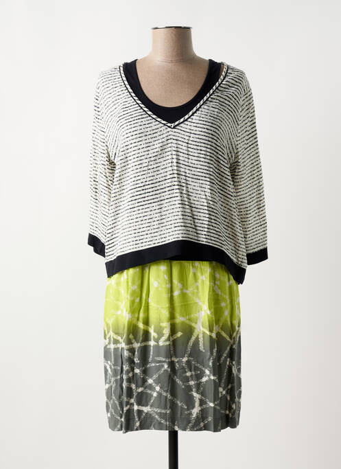 Robe mi-longue noir MISS CAPTAIN pour femme