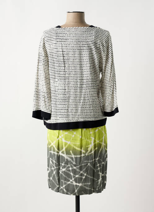 Robe mi-longue noir MISS CAPTAIN pour femme