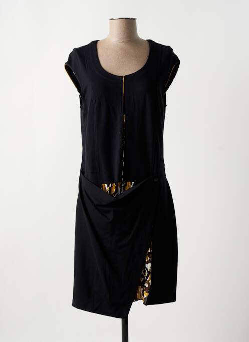 Robe mi-longue noir TREND BY CAPTAIN TORTUE pour femme
