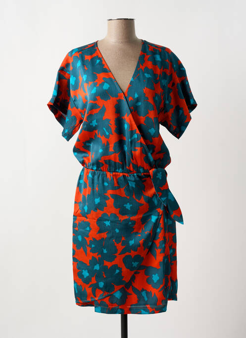 Robe mi-longue orange MAISON CAPTAIN pour femme