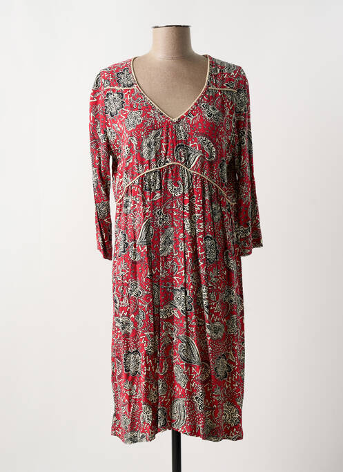 Robe mi-longue rouge MISS BY CAPTAIN TORTUE pour femme