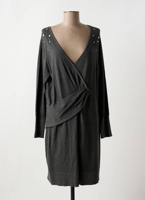 Robe pull gris TREND BY CAPTAIN TORTUE pour femme