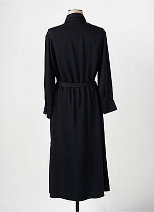Robe longue manches longues manches longues noir MAISON CAPTAIN femme