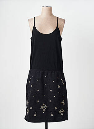 Robe mi-longue sans manche sans manche noir CAPTAIN TORTUE femme