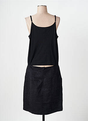 Robe mi-longue sans manche sans manche noir CAPTAIN TORTUE femme