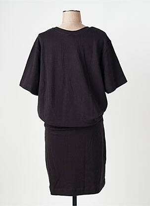 Robe mi-longue manches courtes manches courtes noir CAPTAIN TORTUE femme
