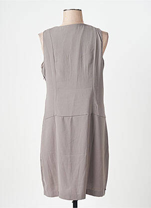 Robe mi-longue sans manche sans manche gris MISS CAPTAIN femme