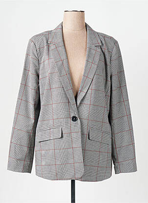 Blazer coupe cintrée gris CAPTAIN TORTUE femme