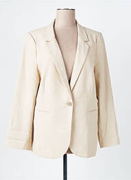 Blazer coupe cintrée beige MAISON CAPTAIN femme