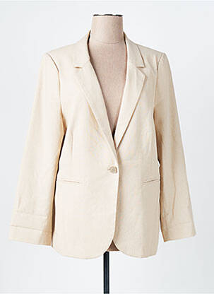 Blazer coupe cintrée beige MAISON CAPTAIN femme