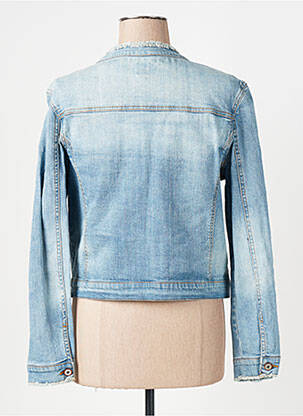 Veste casual col rond bleu MISS CAPTAIN femme