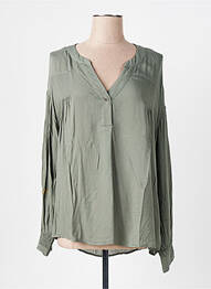Blouse manches longues manches longues vert TREND BY CAPTAIN TORTUE femme