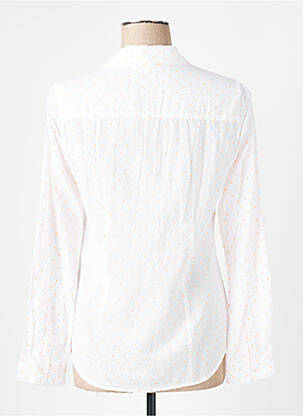 Chemisier coupe cintrée manches longues blanc MISS CAPTAIN femme