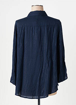 Chemisier coupe fluide manches longues bleu TREND BY CAPTAIN TORTUE femme