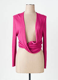 Gilet manches longues coupe cintrée violet LADY CAPTAIN femme