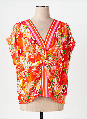 Top manches courtes manches courtes orange MAISON CAPTAIN femme