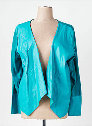 Veste casual coupe droite bleu MISS CAPTAIN femme