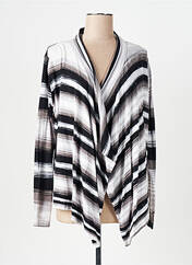 Gilet manches longues gris LADY CAPTAIN pour femme seconde vue