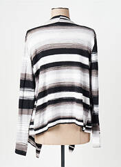 Gilet manches longues gris LADY CAPTAIN pour femme seconde vue