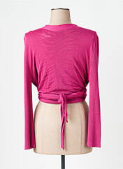 Gilet manches longues violet LADY CAPTAIN pour femme seconde vue