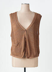 Gilet sans manche marron MISS CAPTAIN pour femme seconde vue