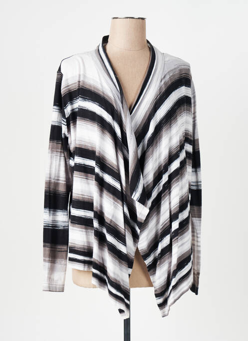 Gilet manches longues gris LADY CAPTAIN pour femme