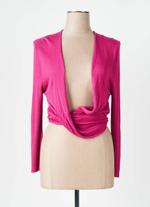 Gilet manches longues violet LADY CAPTAIN pour femme