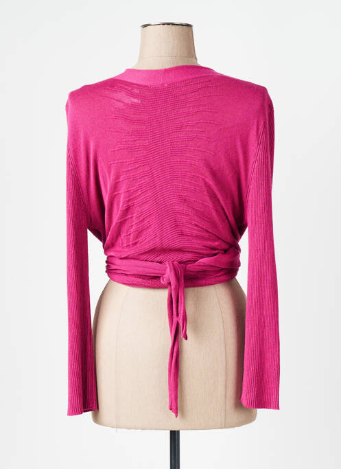 Gilet manches longues violet LADY CAPTAIN pour femme