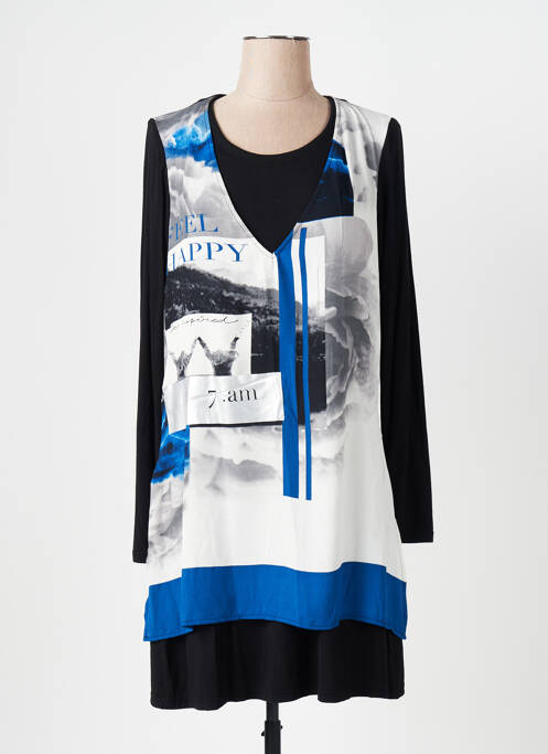 Robe mi-longue blanc CAPTAIN TORTUE pour femme