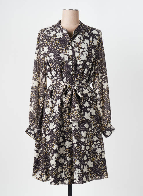 Robe mi-longue noir CAPTAIN TORTUE pour femme