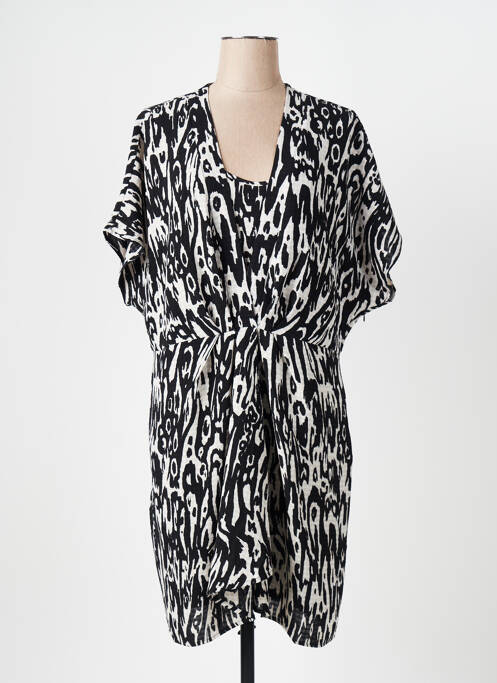 Robe mi-longue noir CAPTAIN TORTUE pour femme