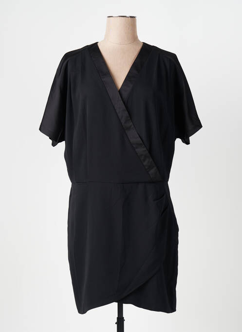 Robe mi-longue noir MAISON CAPTAIN pour femme