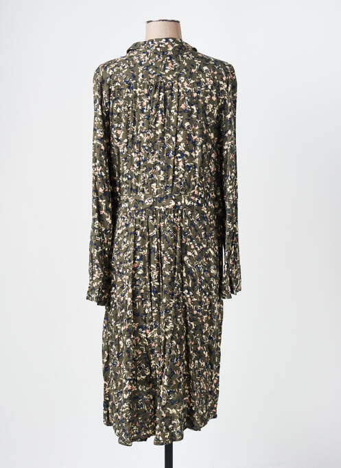 Robe mi-longue vert CAPTAIN TORTUE pour femme