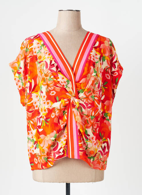 Top orange MAISON CAPTAIN pour femme